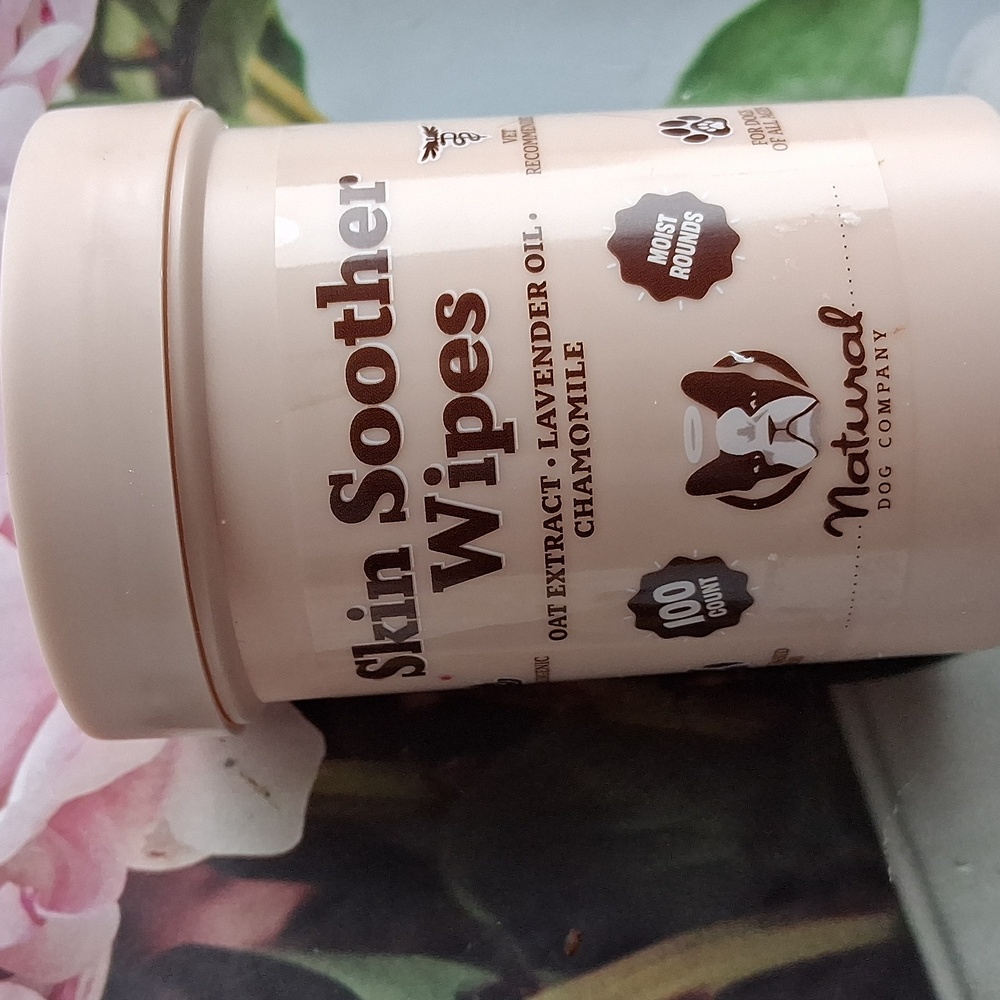 Skin soother Wipes natural dog company 100 Ct